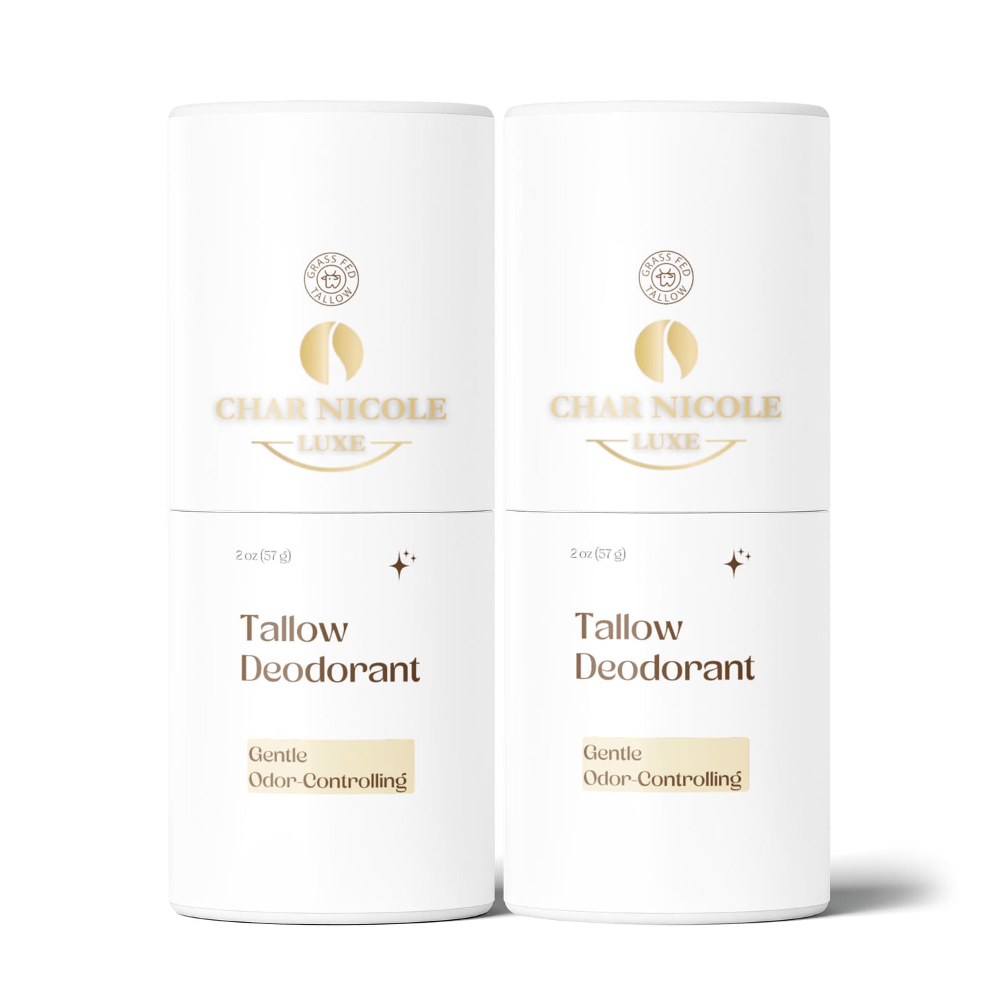 2 Pack Natural Tallow Deodorant Stick