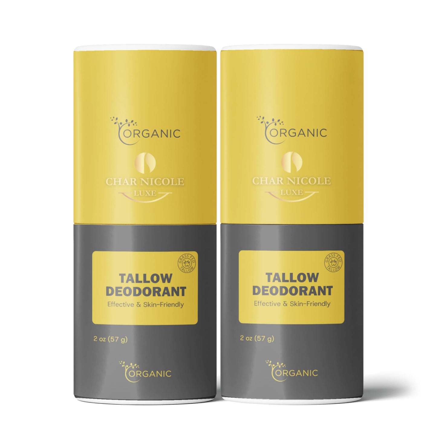 2 Pack Natural Tallow Deodorant Stick