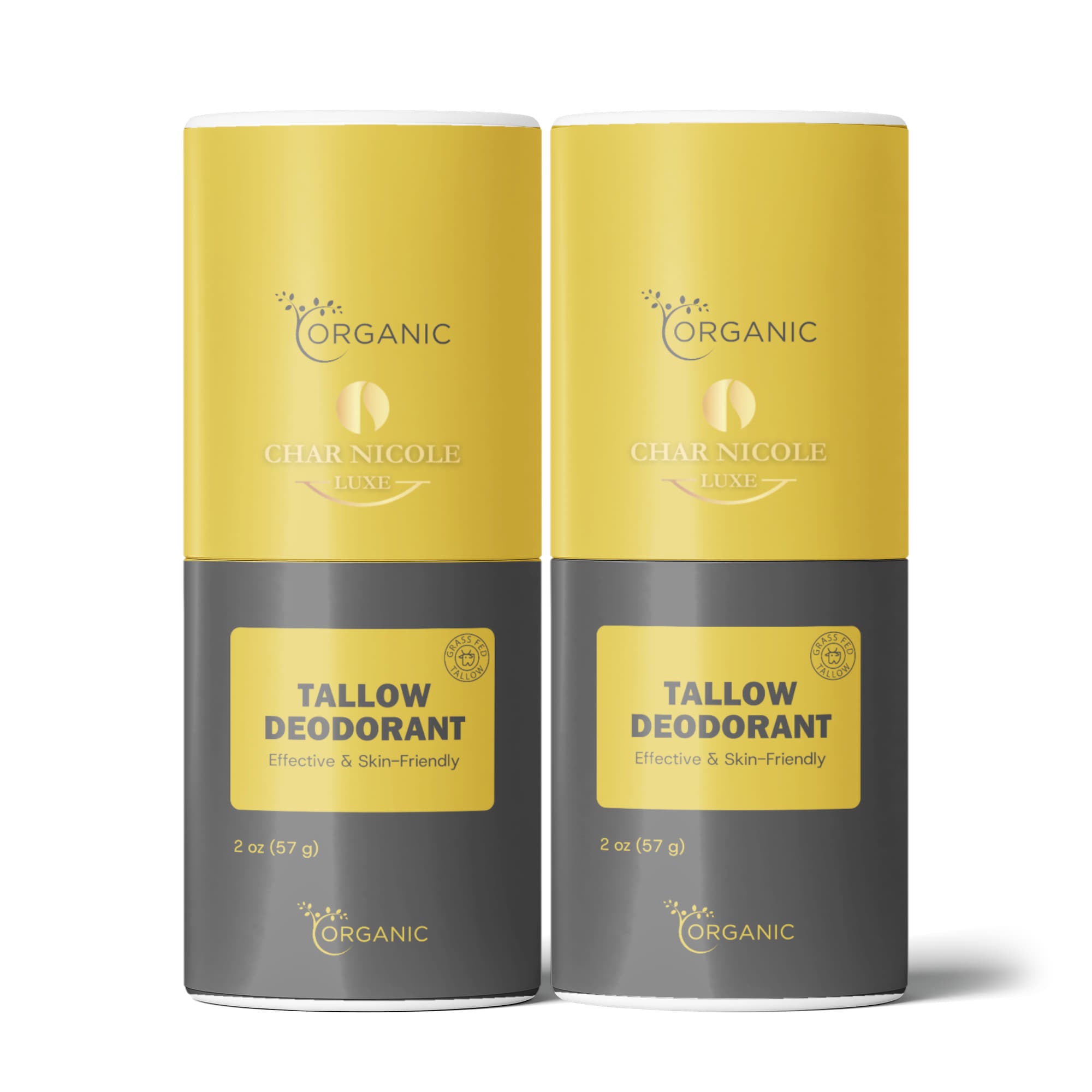 2 Pack Natural Tallow Deodorant Stick