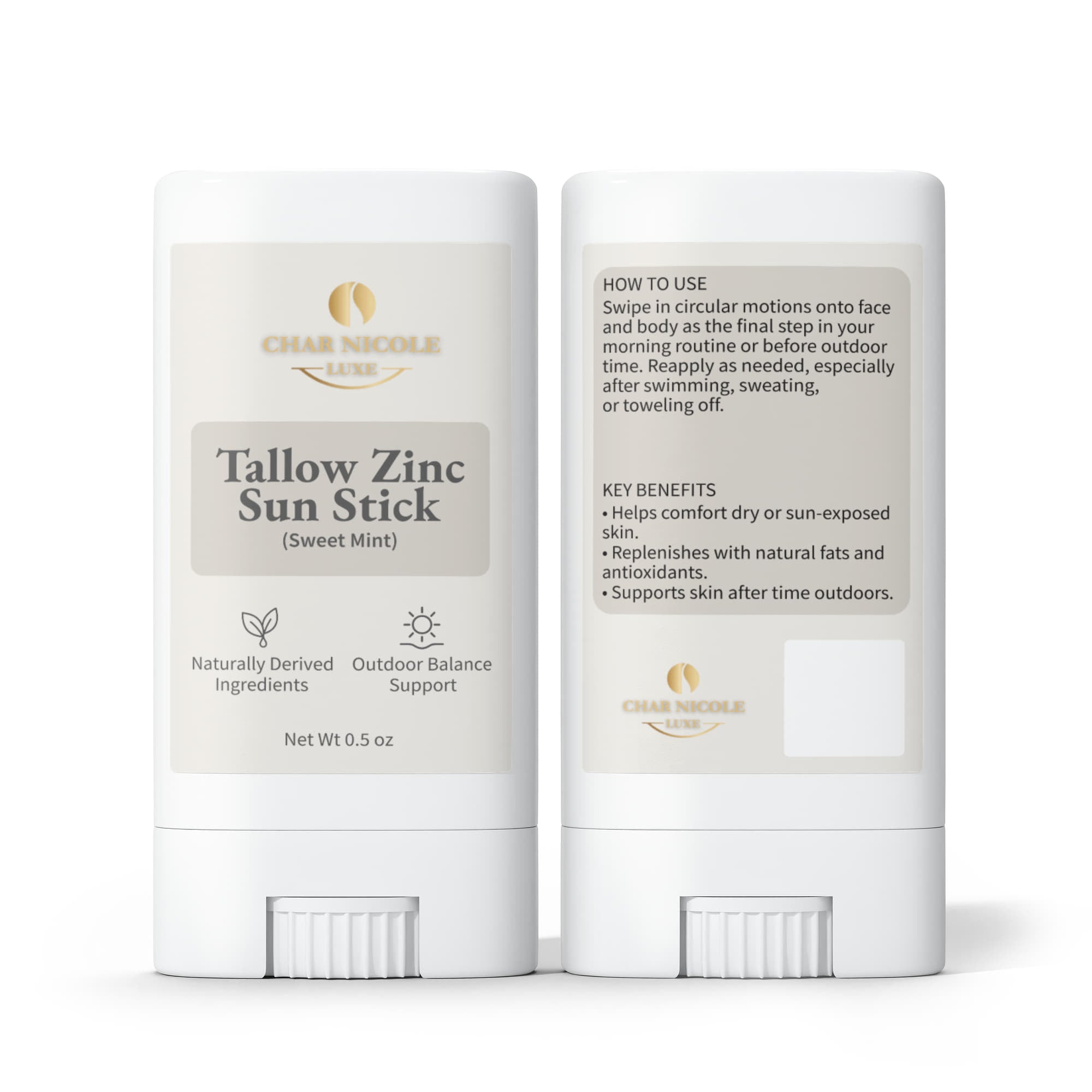 2 Pack Tallow Zinc Sun Stick