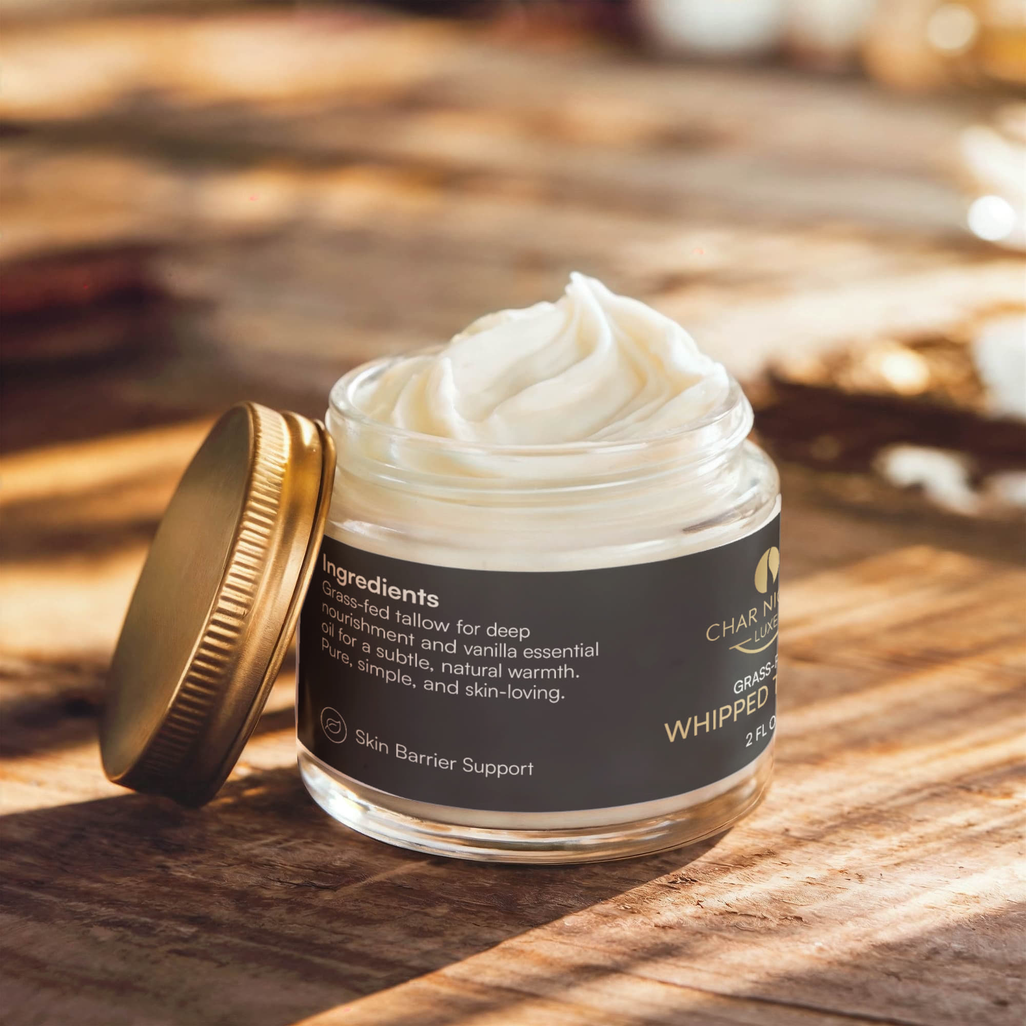 Whipped Grass-Fed Tallow Balm with Vanilla Bean