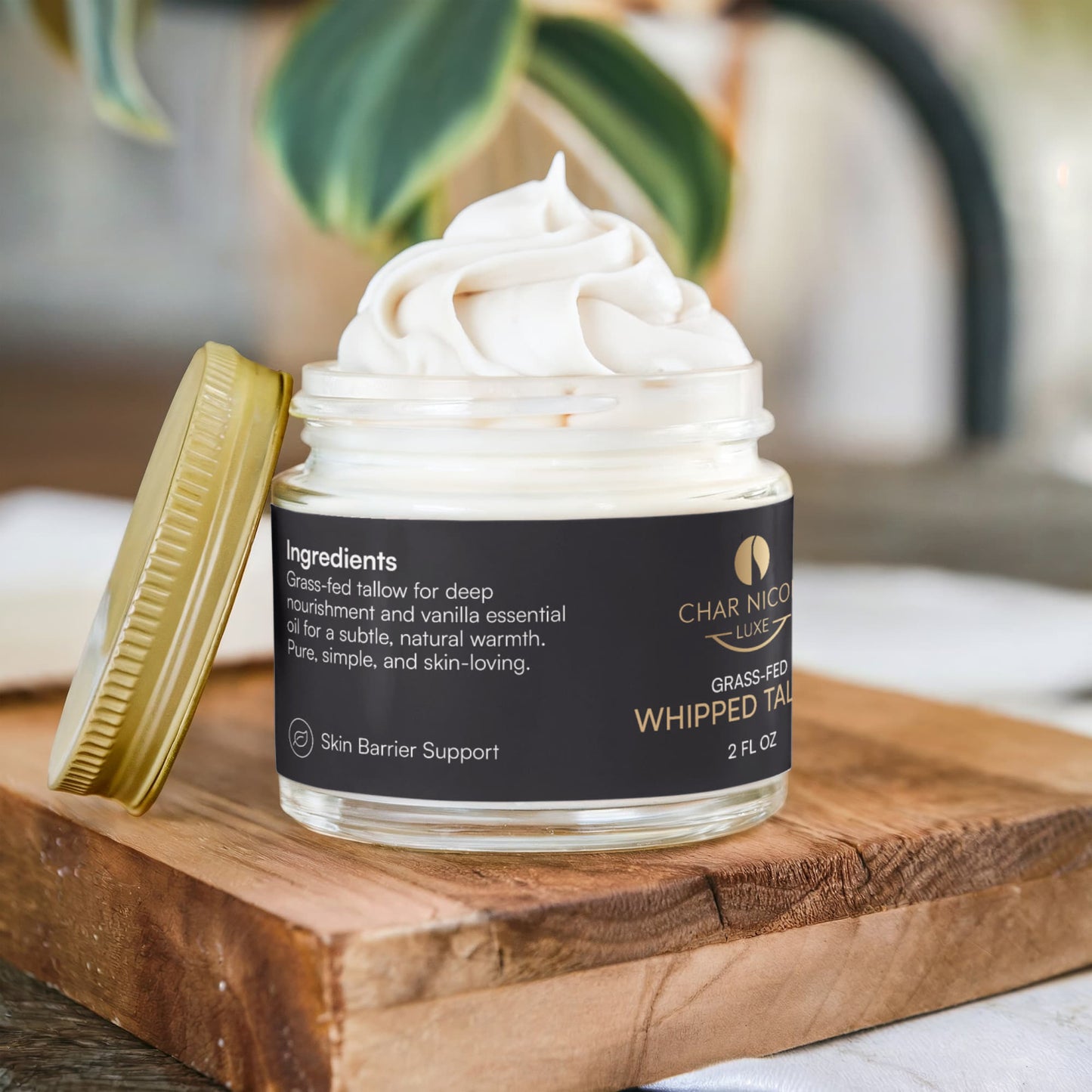 Whipped Grass-Fed Tallow Balm with Vanilla Bean